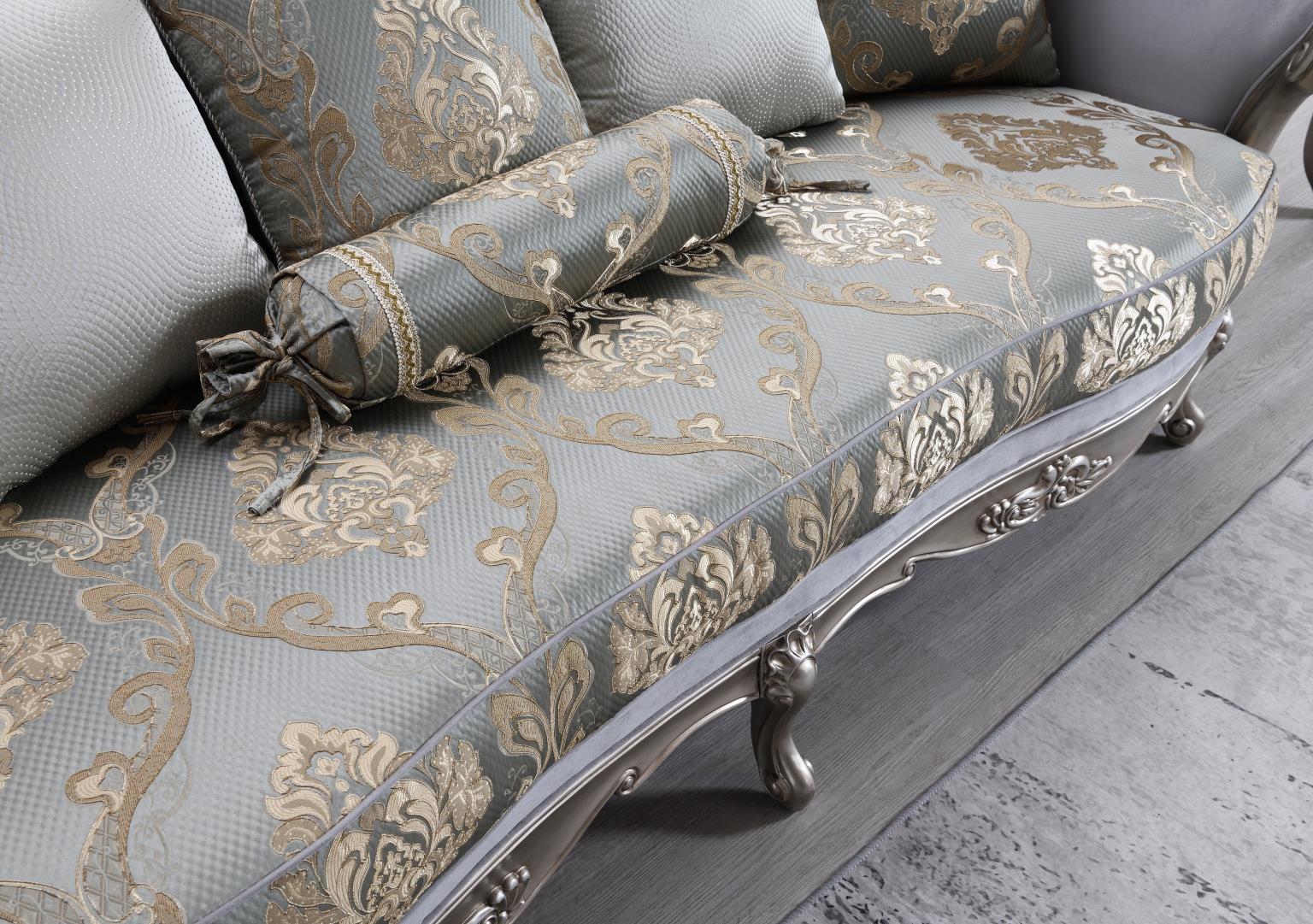 TRADITIONAL GRAY LOVESEAT view 6