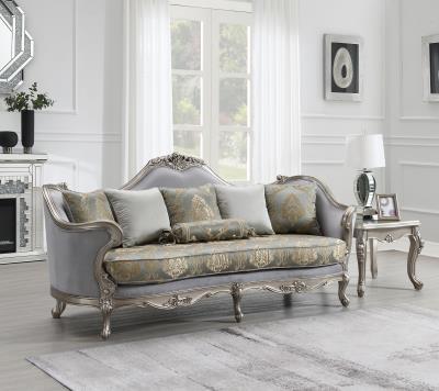TRADITIONAL GRAY SOFA