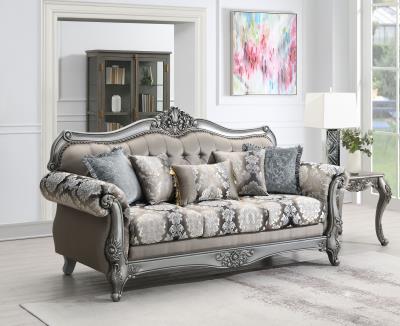 TRADITIONAL GRAY SOFA