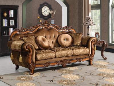 TRADITIONAL BROWN SOFA