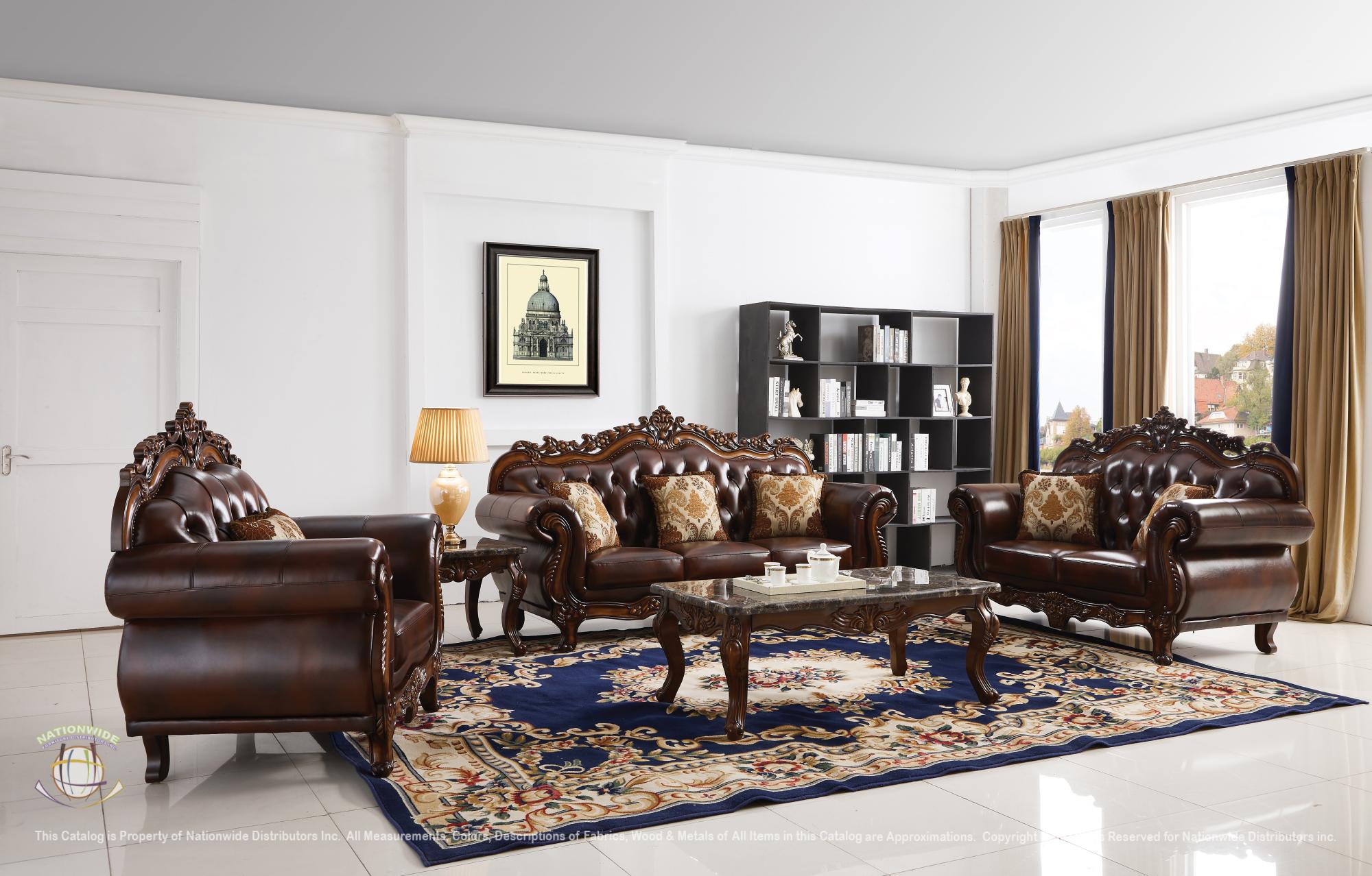 Traditional Sofa and Traditional Loveseat