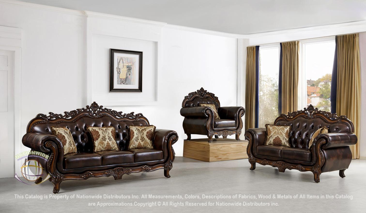 Traditional Sofa and Traditional Loveseat view 2