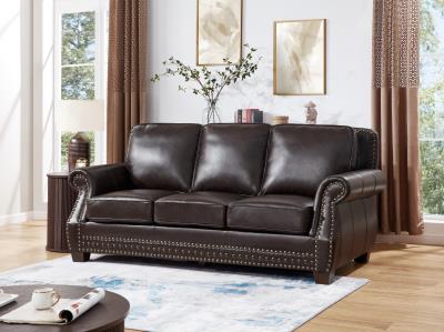 BROWN PU SOFA