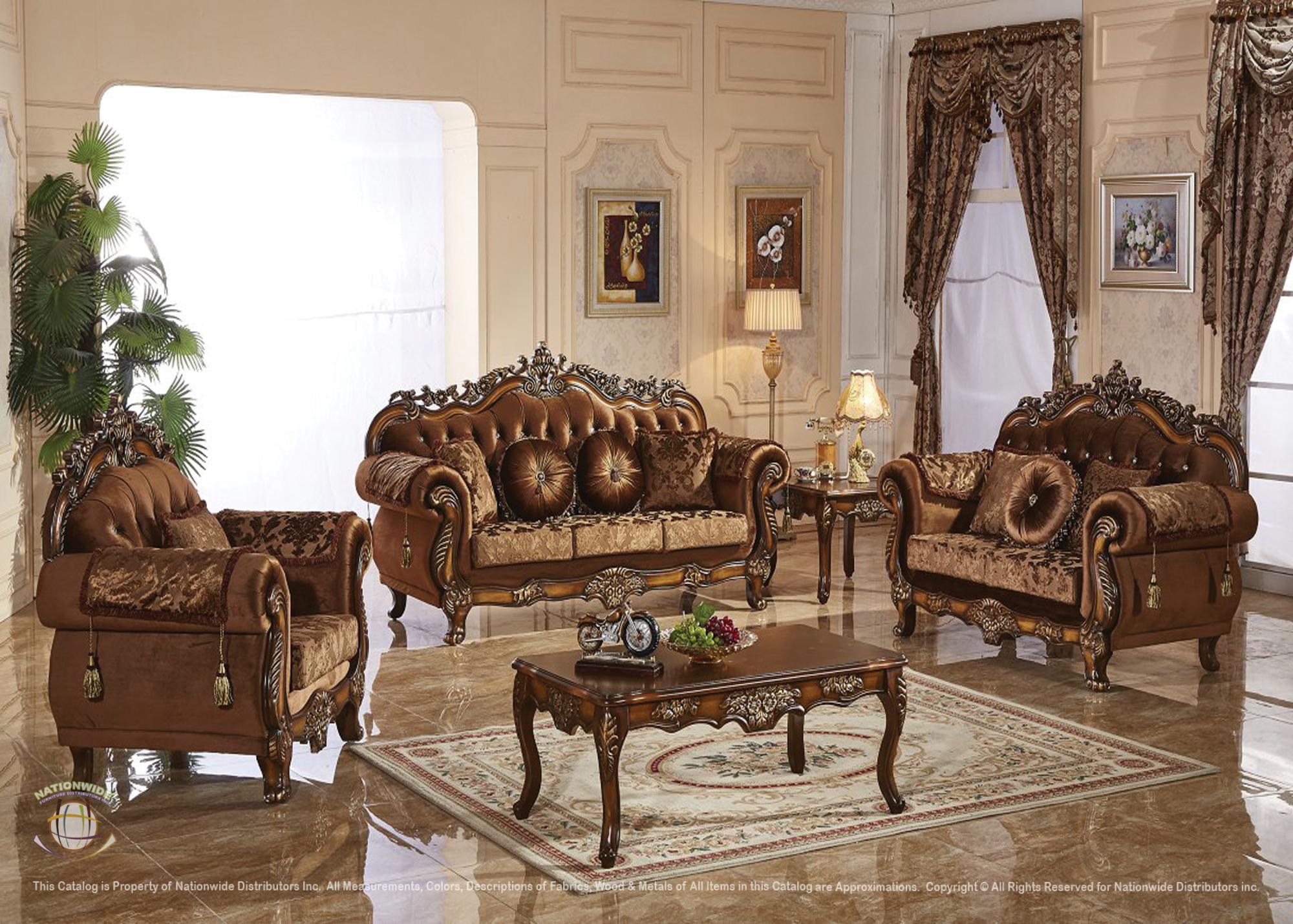 Traditional Sofa and Traditional Loveseat