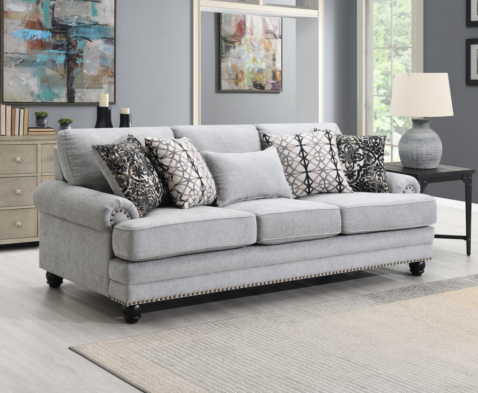 GRAY SOFA view 2