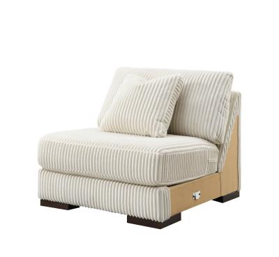 IVORY ARMLESS CHAIR