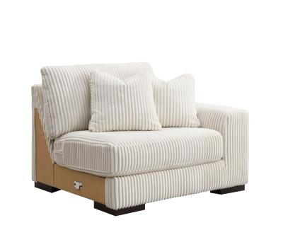 IVORY RIGHT CHAIR W/USB-C CHARGER