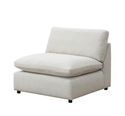 LINEN ARMLESS CHAIR