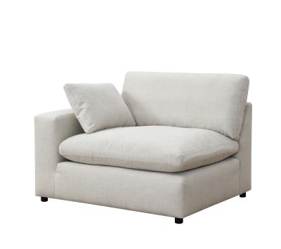 LINEN LEFT CHAIR W/USB-C CHARGER