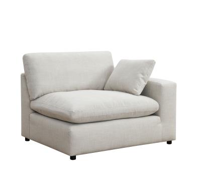LINEN RIGHT CHAIR W/USB-C CHARGER