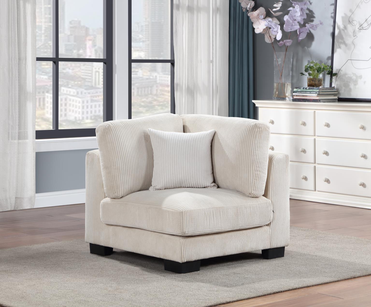 BEIGE ARMLESS CHAIR view 5