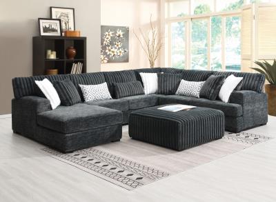 CHARCOAL OTTOMAN