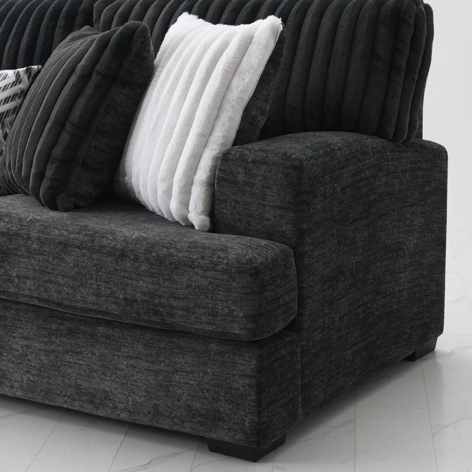 CHARCOAL 3 PC SECTIONAL view 3