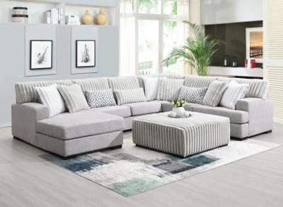 LIGHT GRAY OTTOMAN