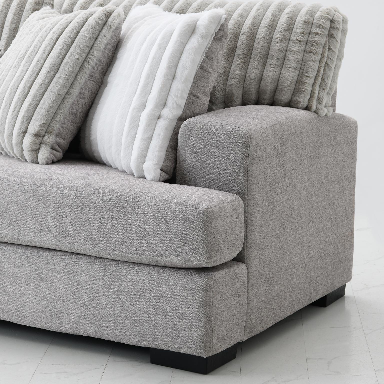 LIGHT GRAY 3 PC SECTIONAL view 3