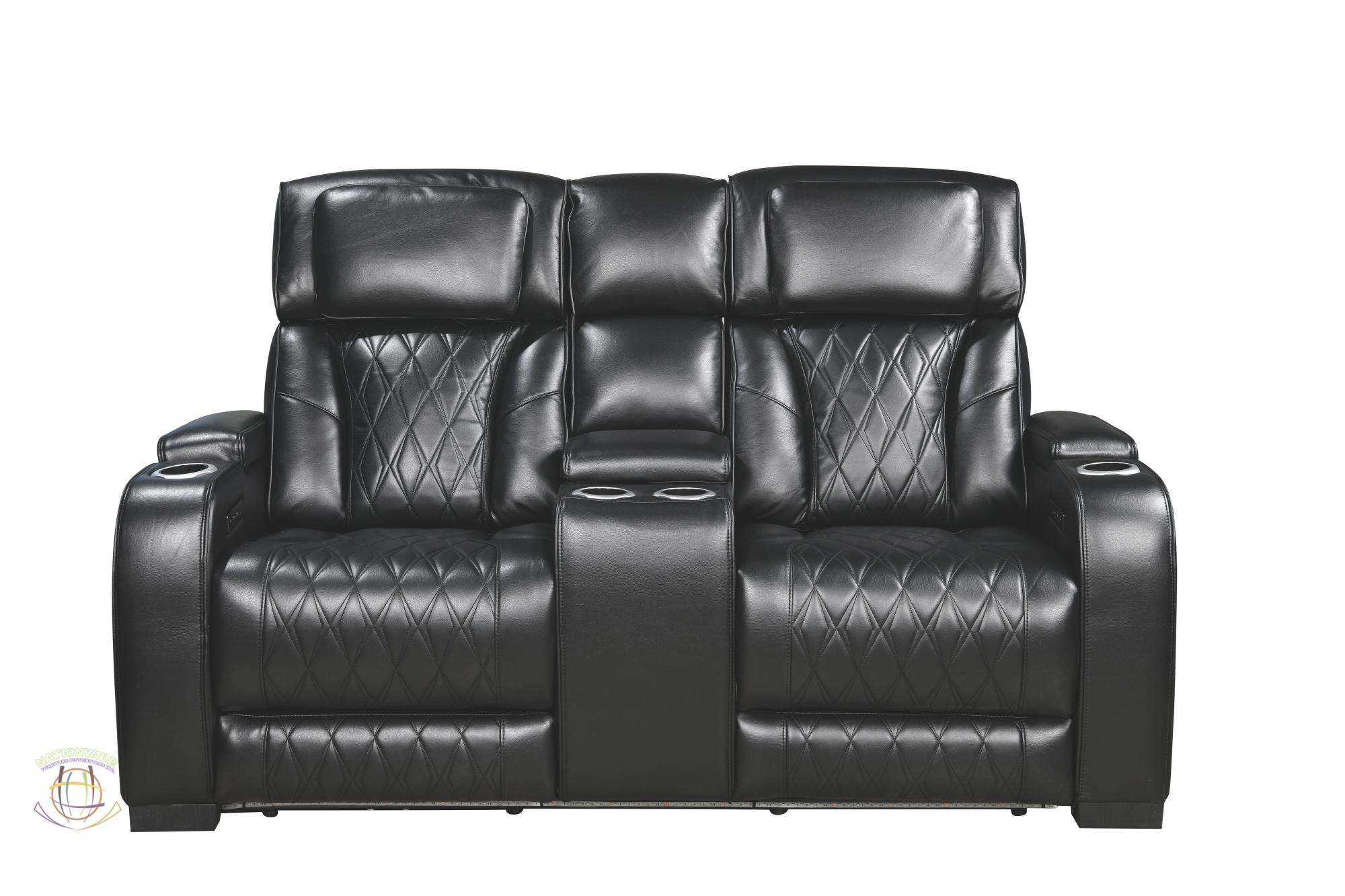 Home Theater Power Reclining Sofa and Home Theater Power Reclining Loveseat w/ Bluetooth Speaker view 3