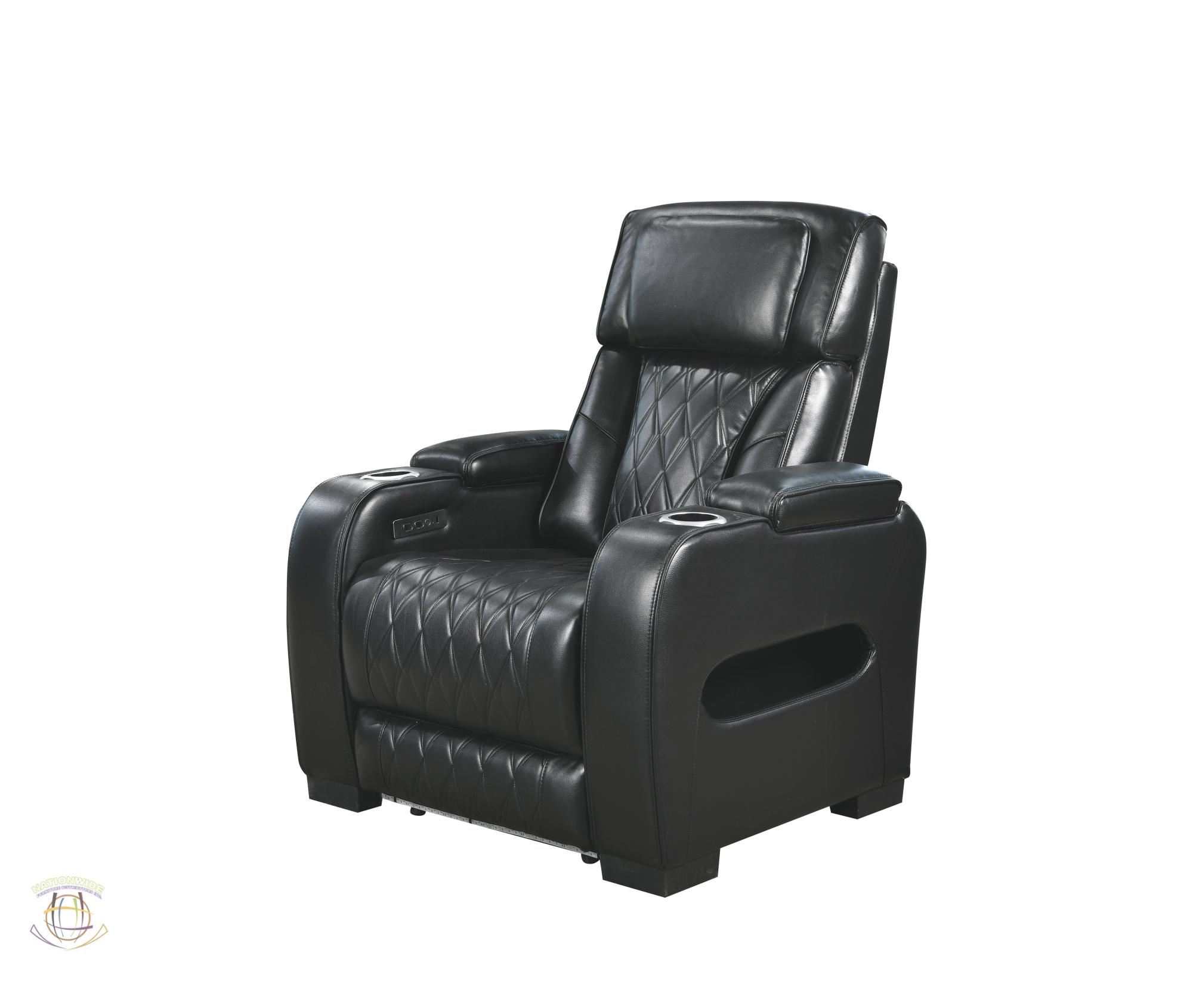 Home Theater Power Reclining Sofa and Home Theater Power Reclining Loveseat w/ Bluetooth Speaker view 4