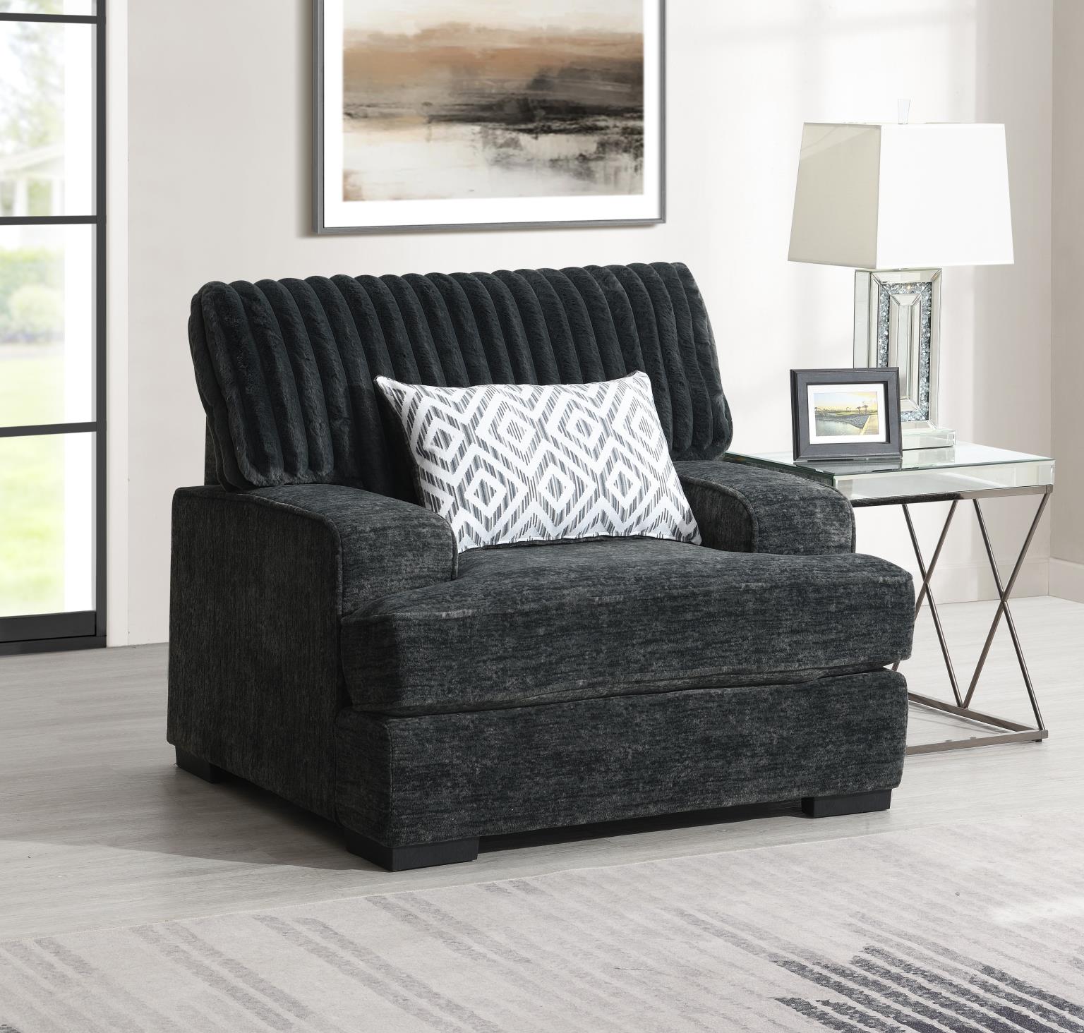 CHARCOAL CHAIR view 2
