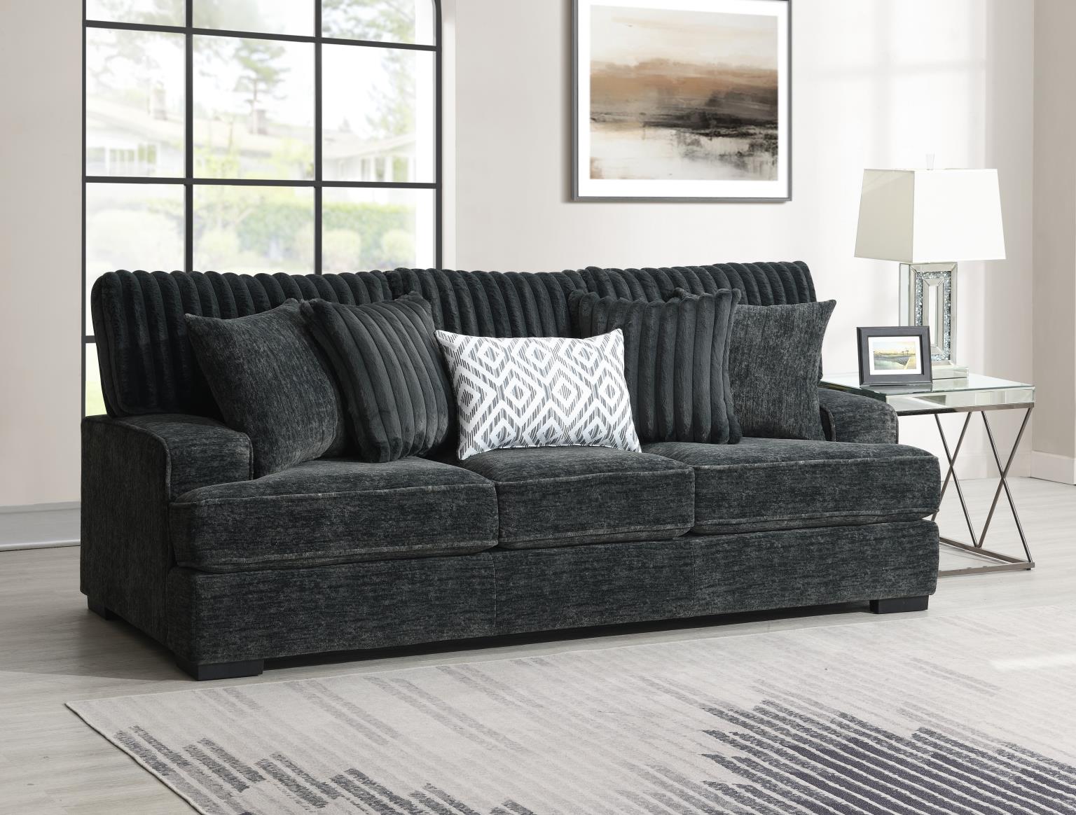 CHARCOAL SOFA view 2