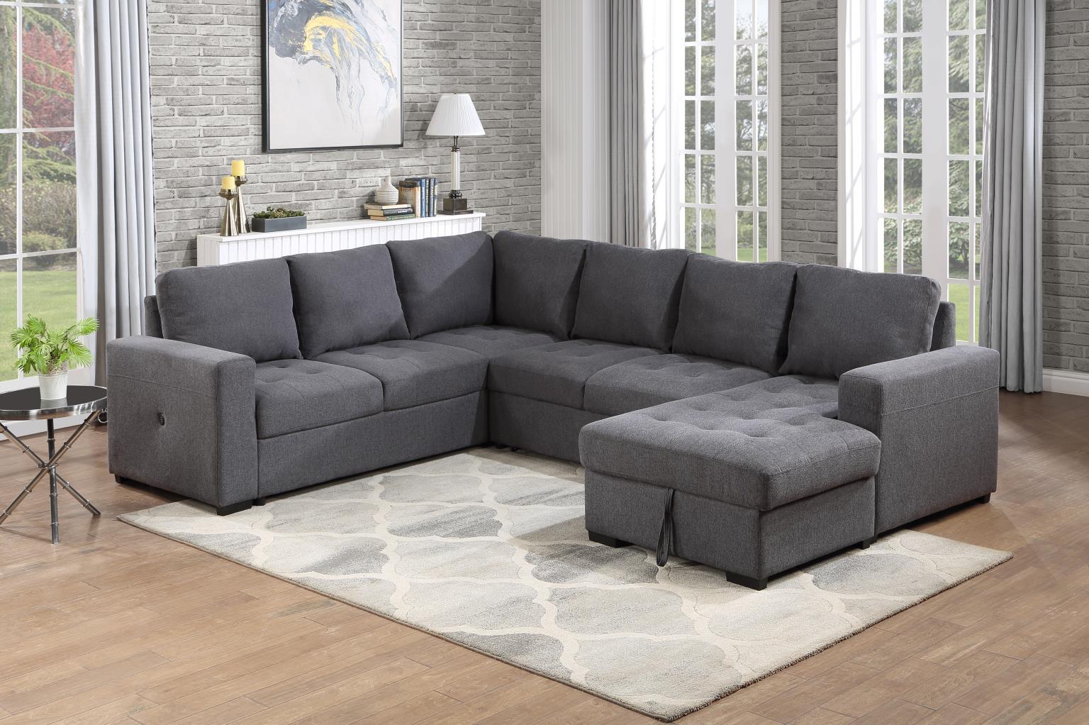 GRAY 3 PC SECTIONAL view 4
