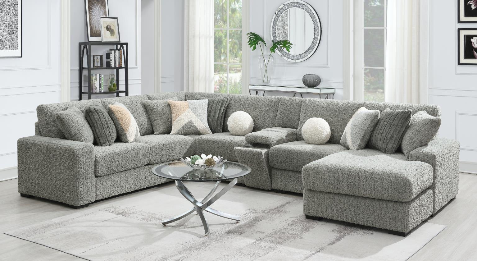 GRAY CORDUROY ARMLESS CHAIR view 3
