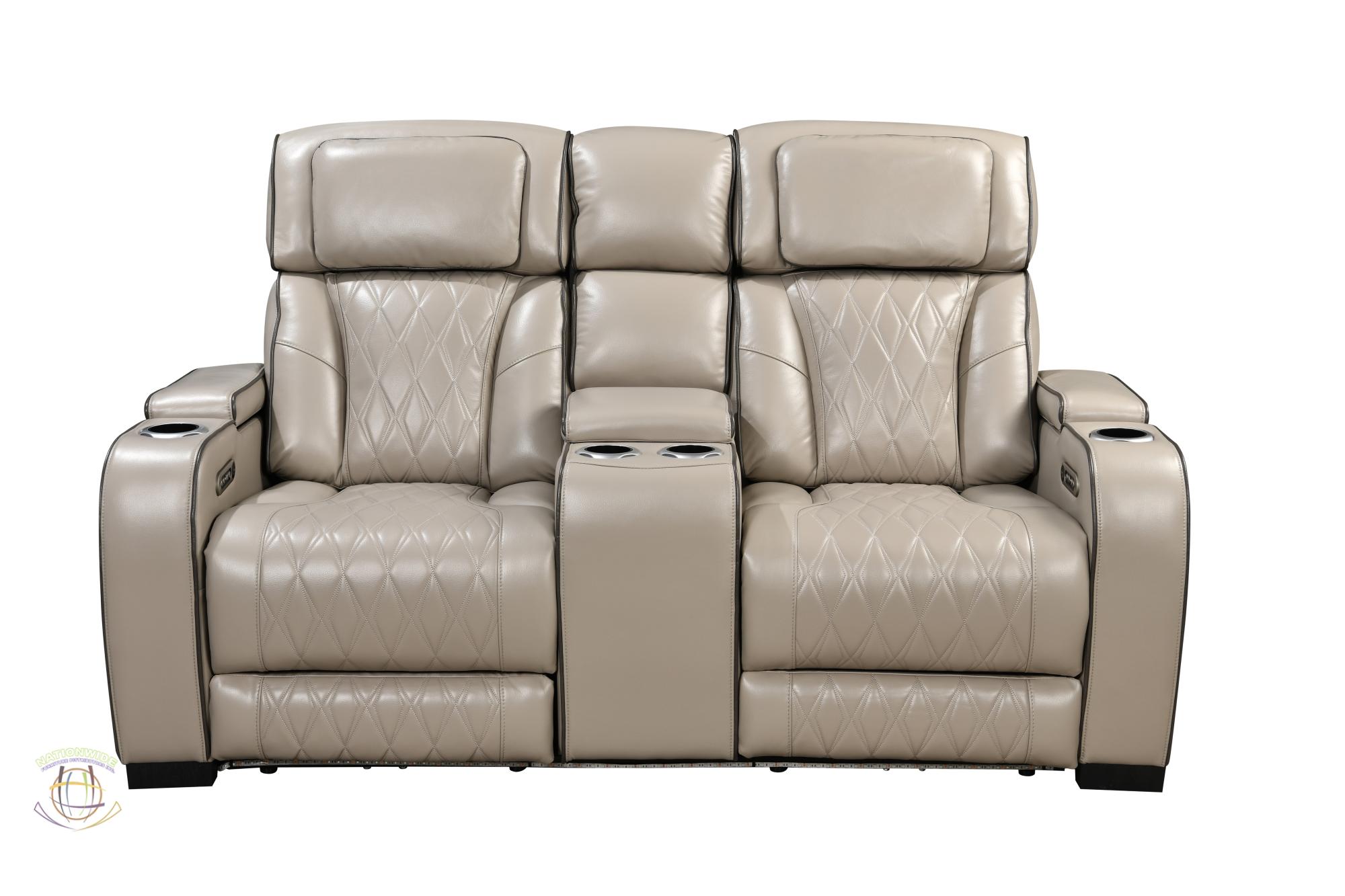 Home Theater Power Reclining Sofa and Home Theater Power Reclining Loveseat view 3
