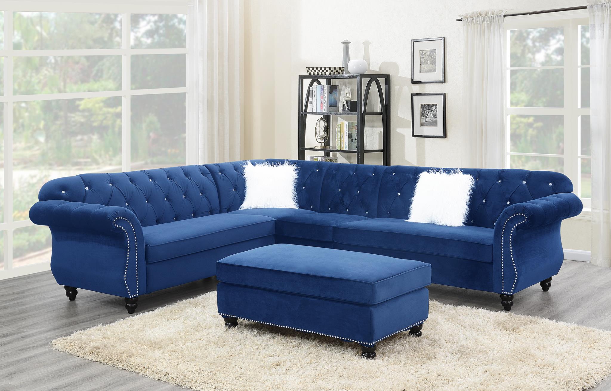 NAVY 4 PC SECTIONAL view 2