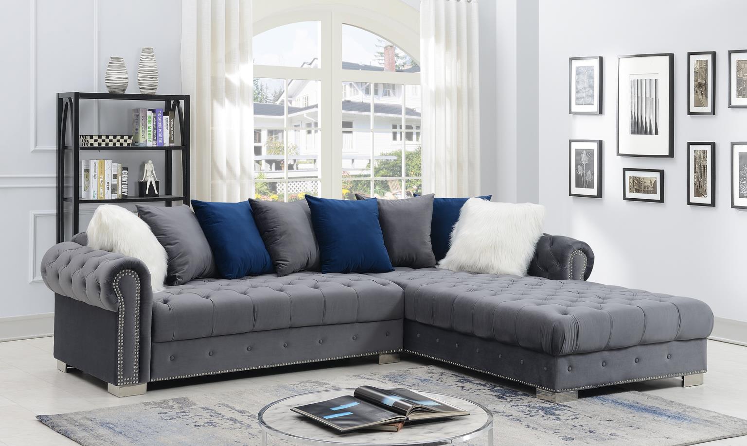 DARK GRAY 2 PC SECTIONAL view 2
