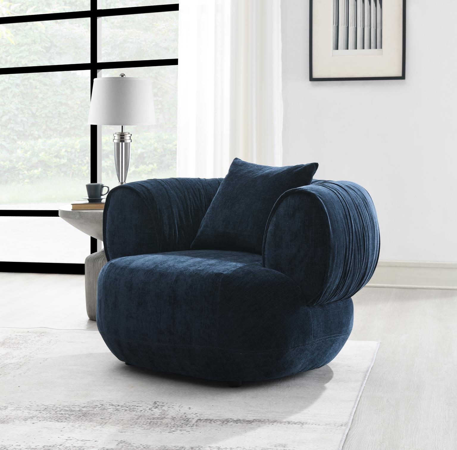 GRAY MODERN CURVED SOFA view 6