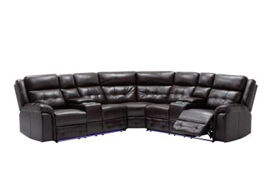 BROWN 3 PC POWER RECLINING SECTIONAL