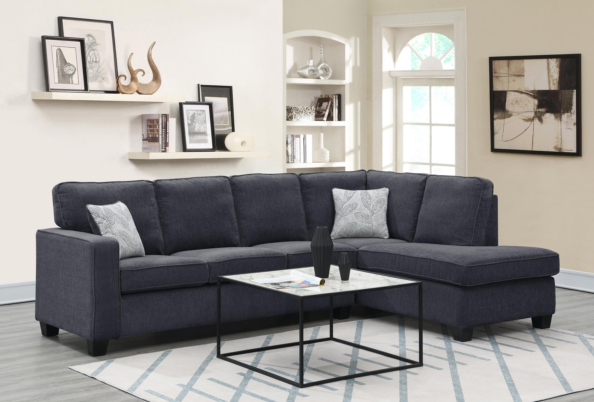 SLATE GRAY 2 PC SECTIONAL view 2