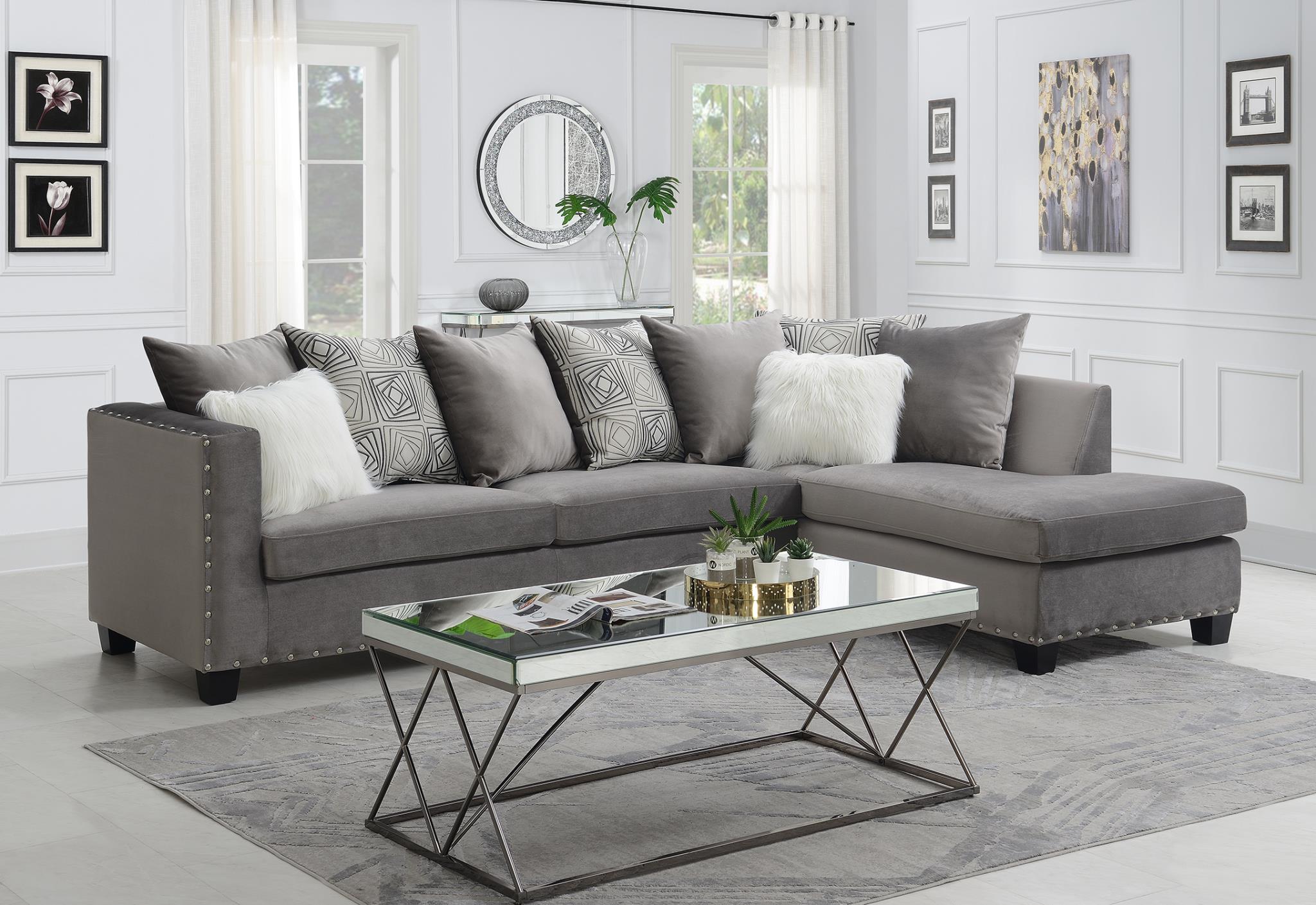 SILVER 2 PC SECTIONAL view 2