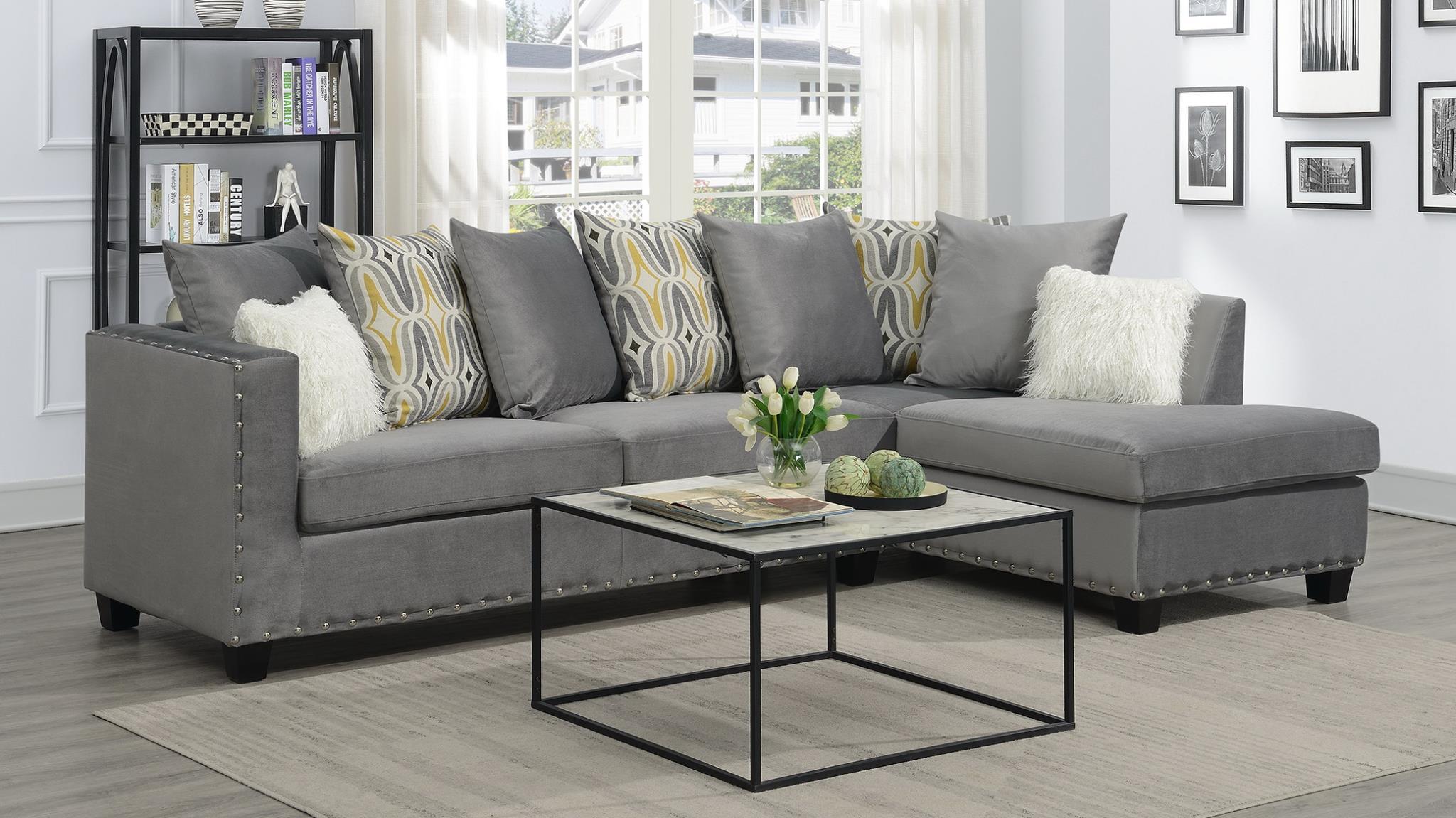 GRAY 2 PC SECTIONAL view 2