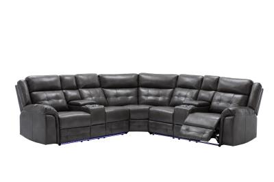 GRAY 3 PC POWER RECLINING SECTIONAL