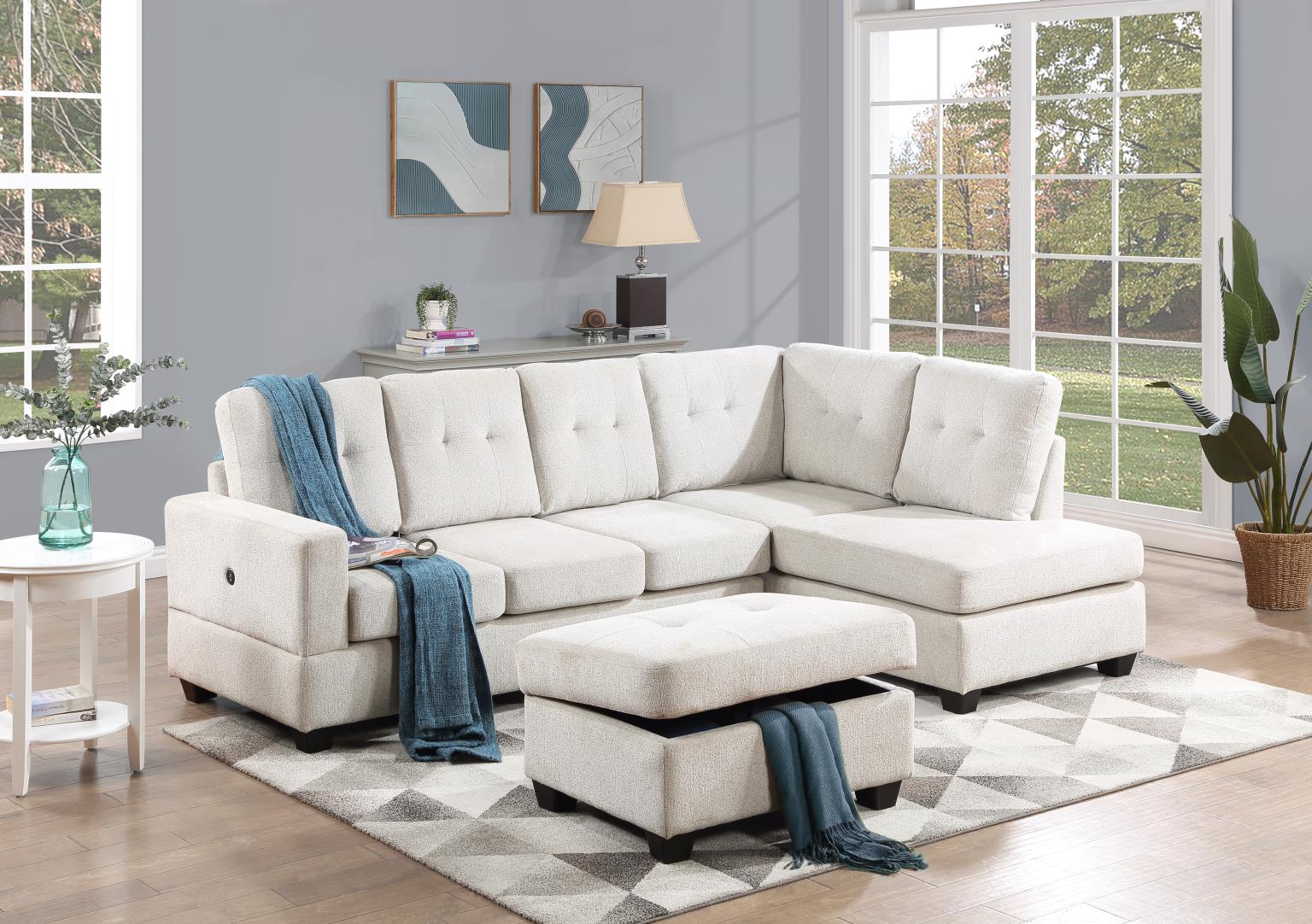 LINEN 2 PC SECTIONAL view 2