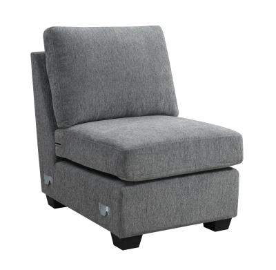 GRAY ARMLESS CHAIR