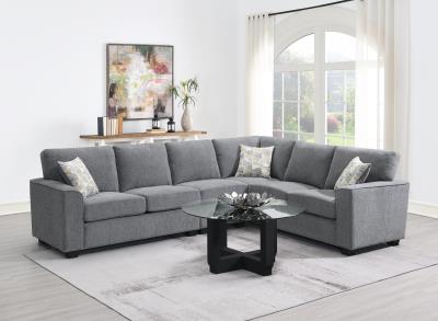 GRAY 2 PC SECTIONAL