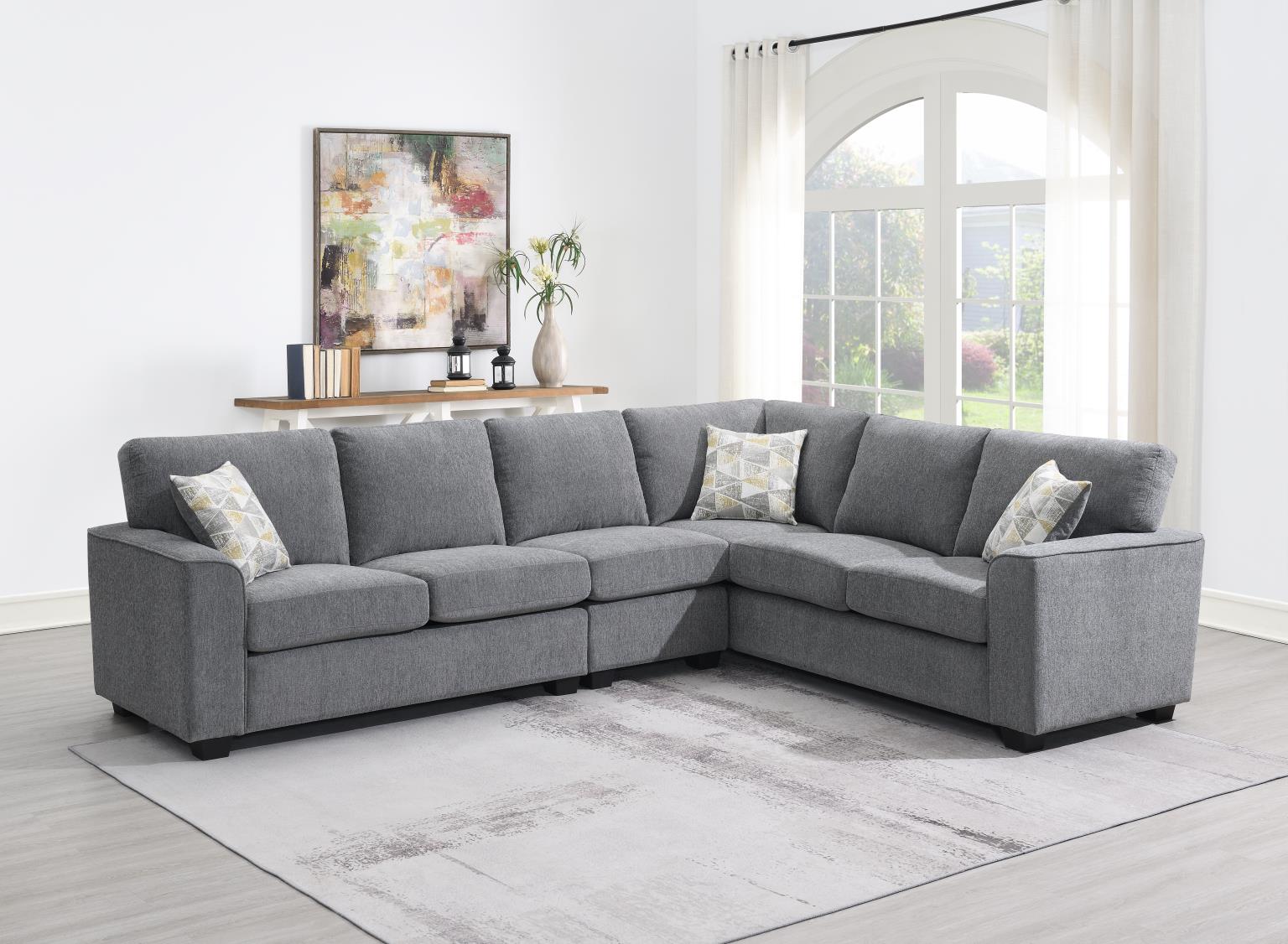GRAY 2 PC SECTIONAL view 3
