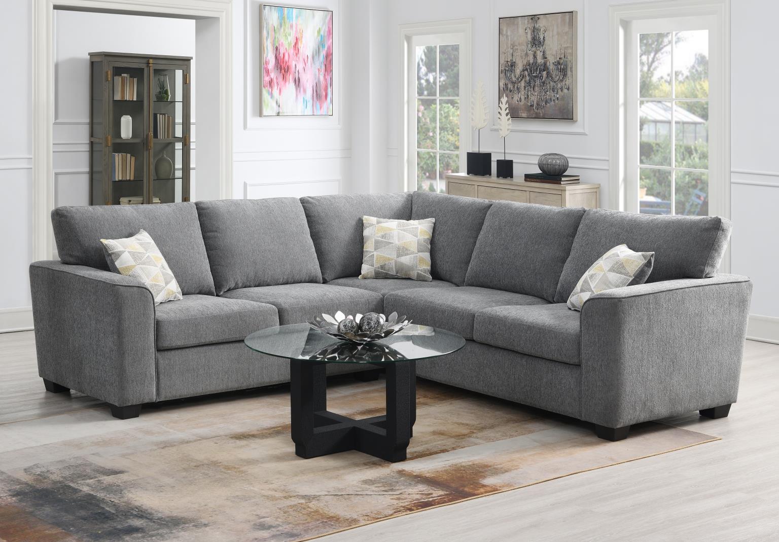 GRAY 2 PC SECTIONAL view 4