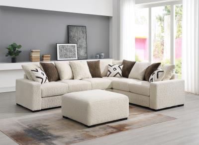 IVORY OTTOMAN