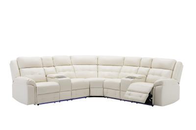 WHITE 3 PC POWER RECLINING SECTIONAL