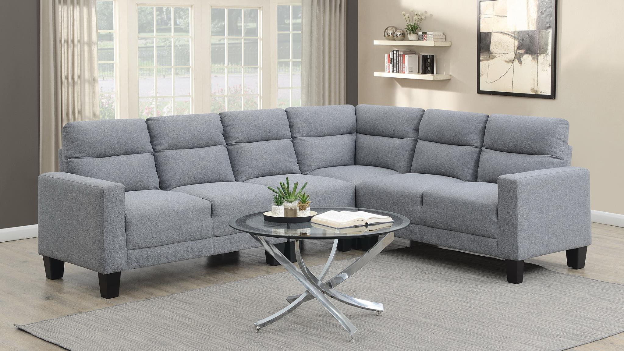 GRAY 4 PC SECTIONAL view 2