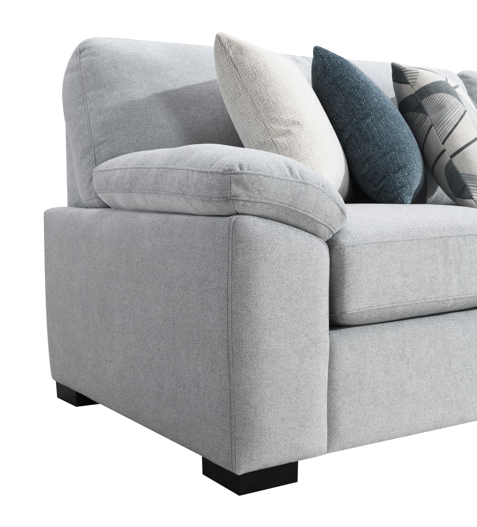 BLUE 2 PC SECTIONAL view 3