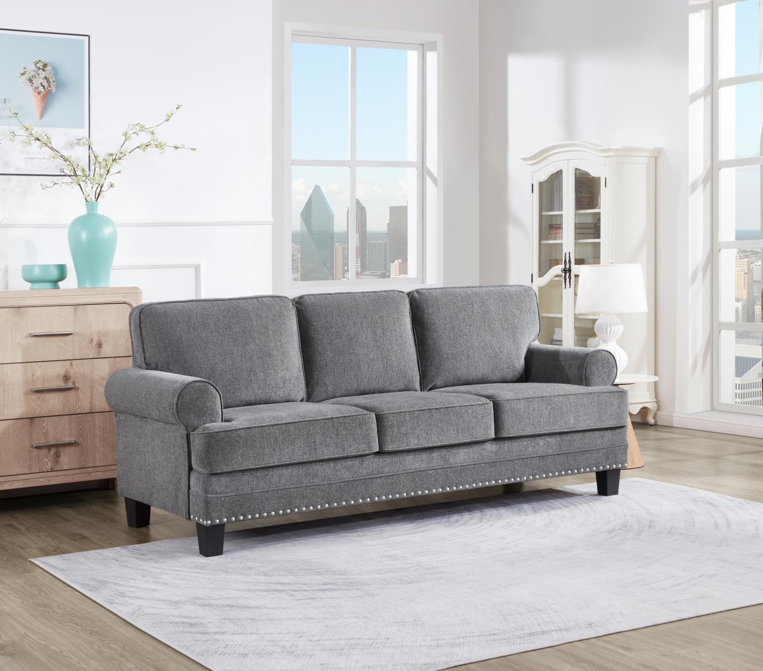 GRAY SOFA view 2