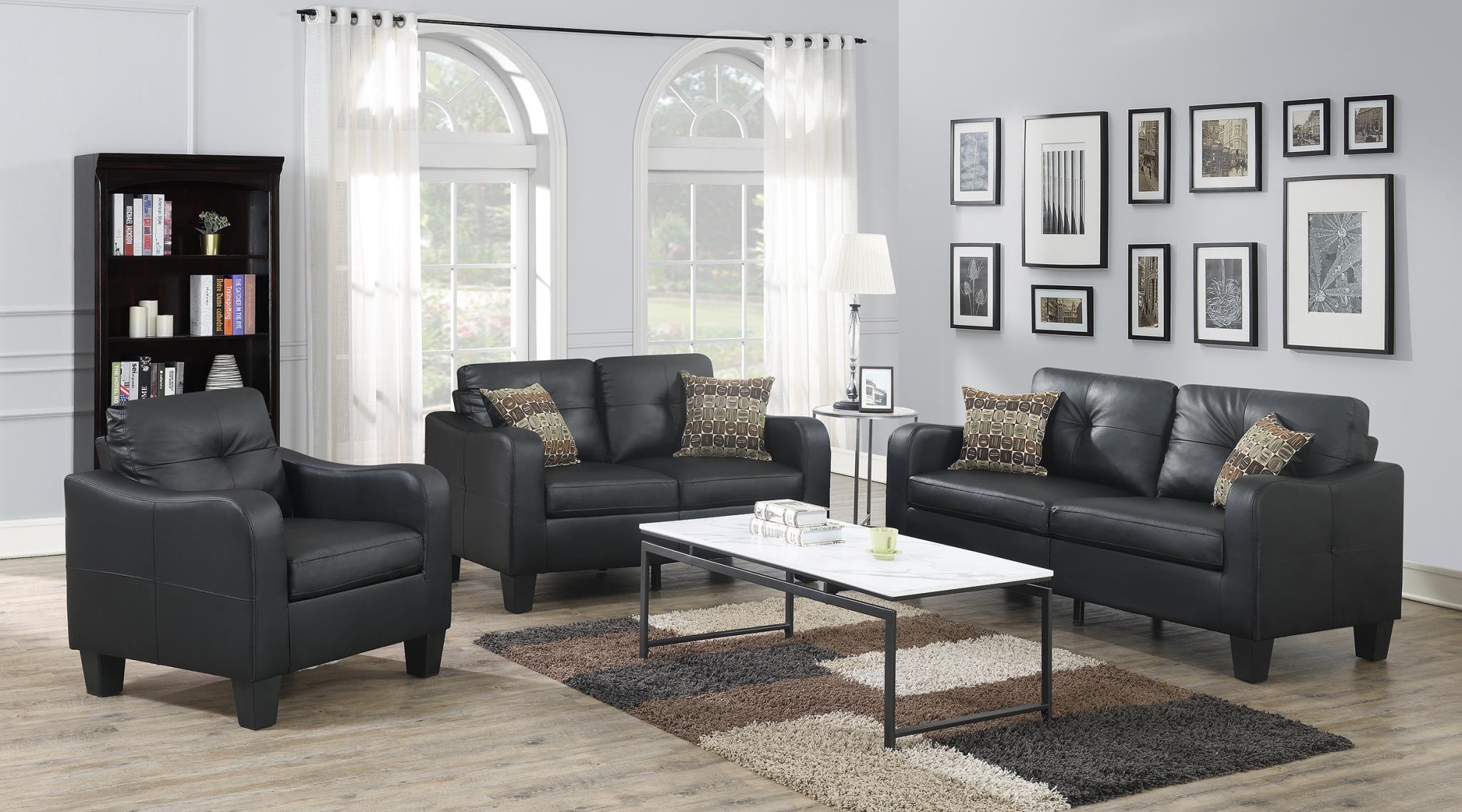 BLACK SOFA view 2