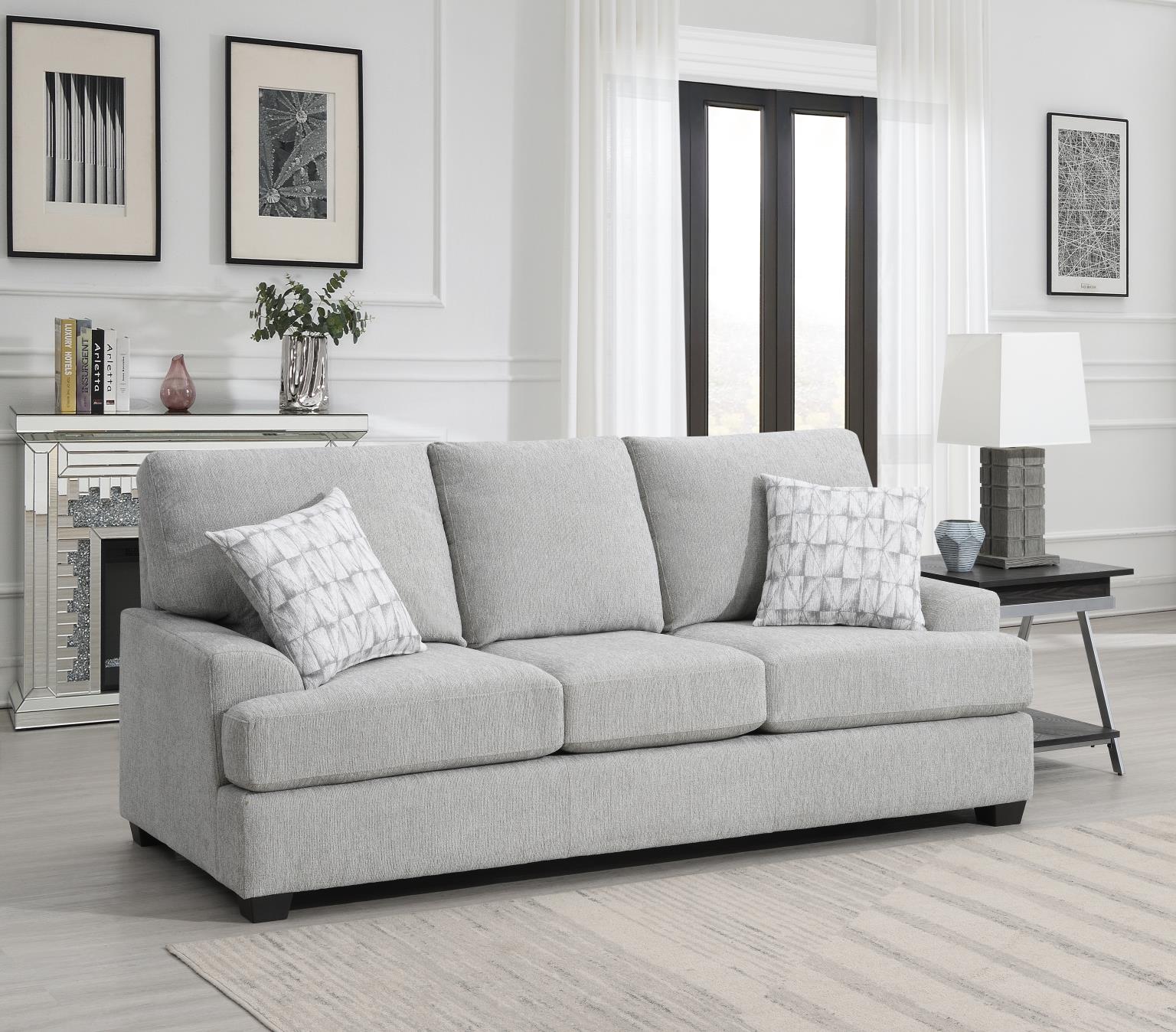 GRAY SOFA view 2