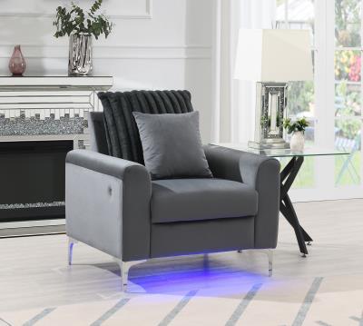 GRAY LED CHAIR — Decor