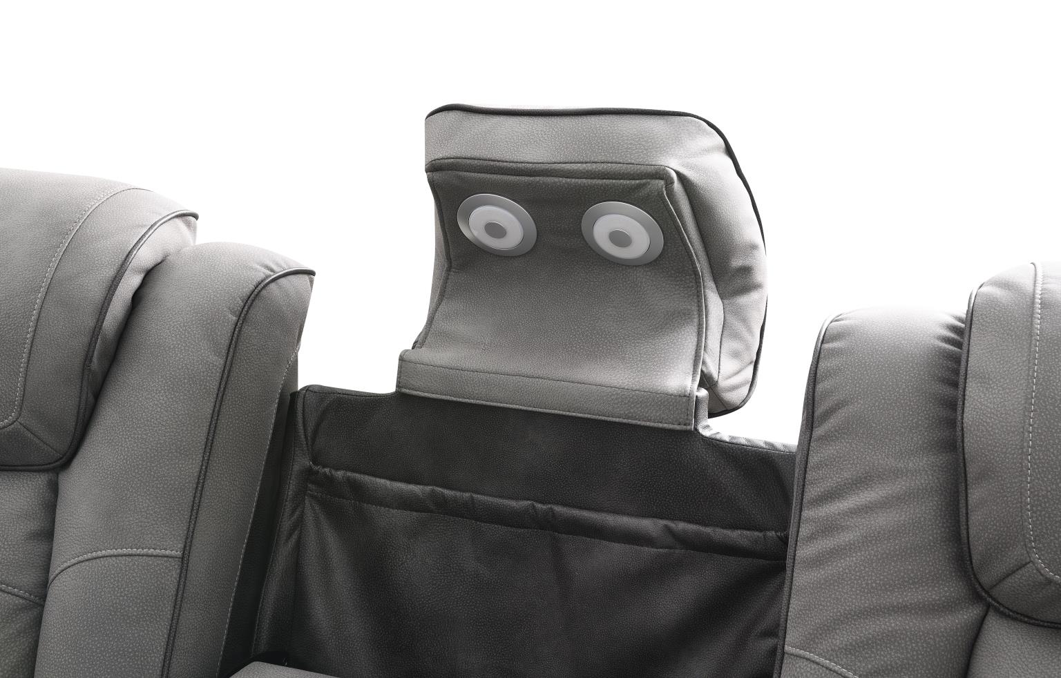 SLATE POWER RECLINING W/PWR HEADREST, STORAGE ARMS/USB AND WIRELESS CHARGER LOVESEAT view 5