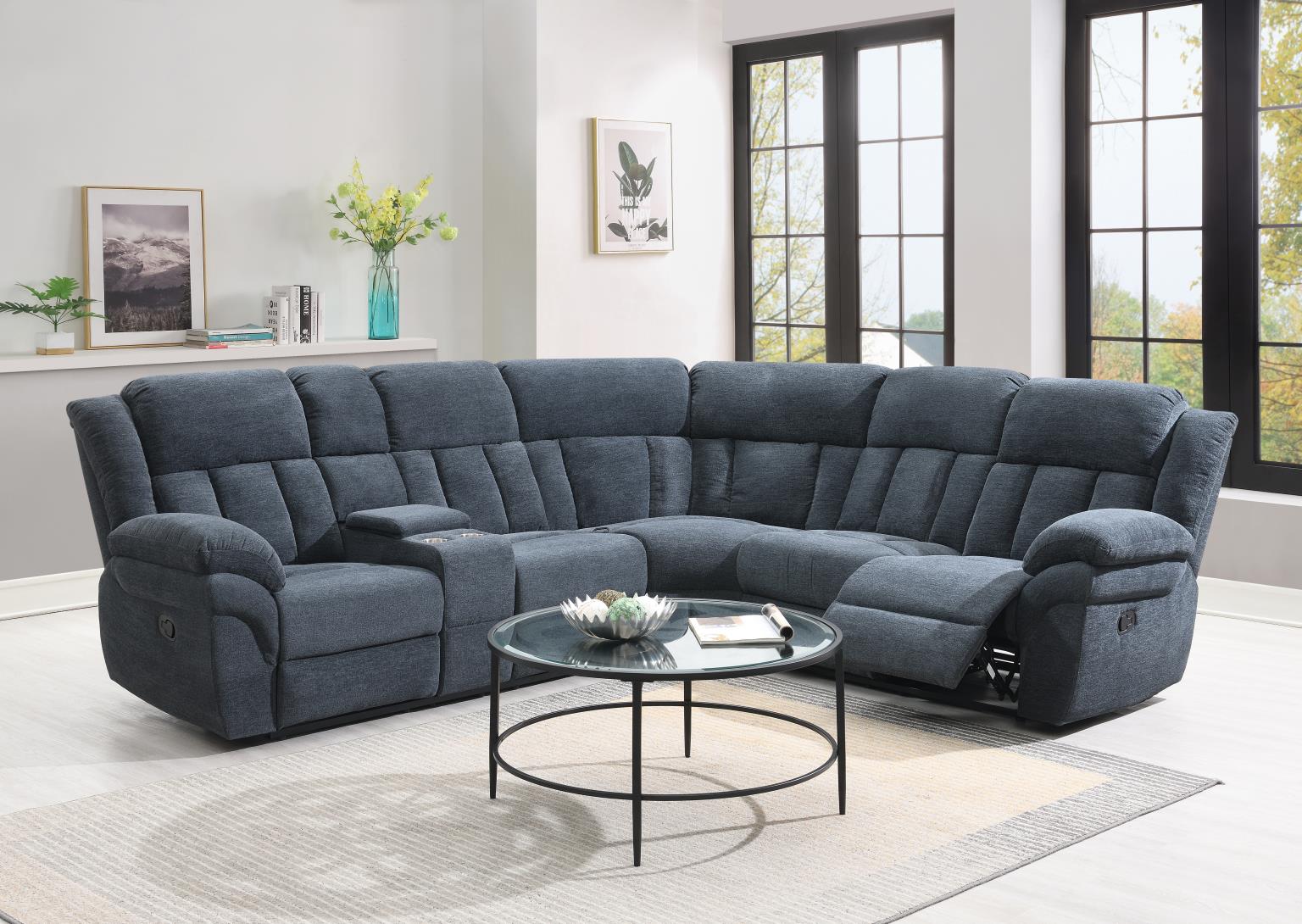 GRAY MOTION 3 PC SECTIONAL view 2