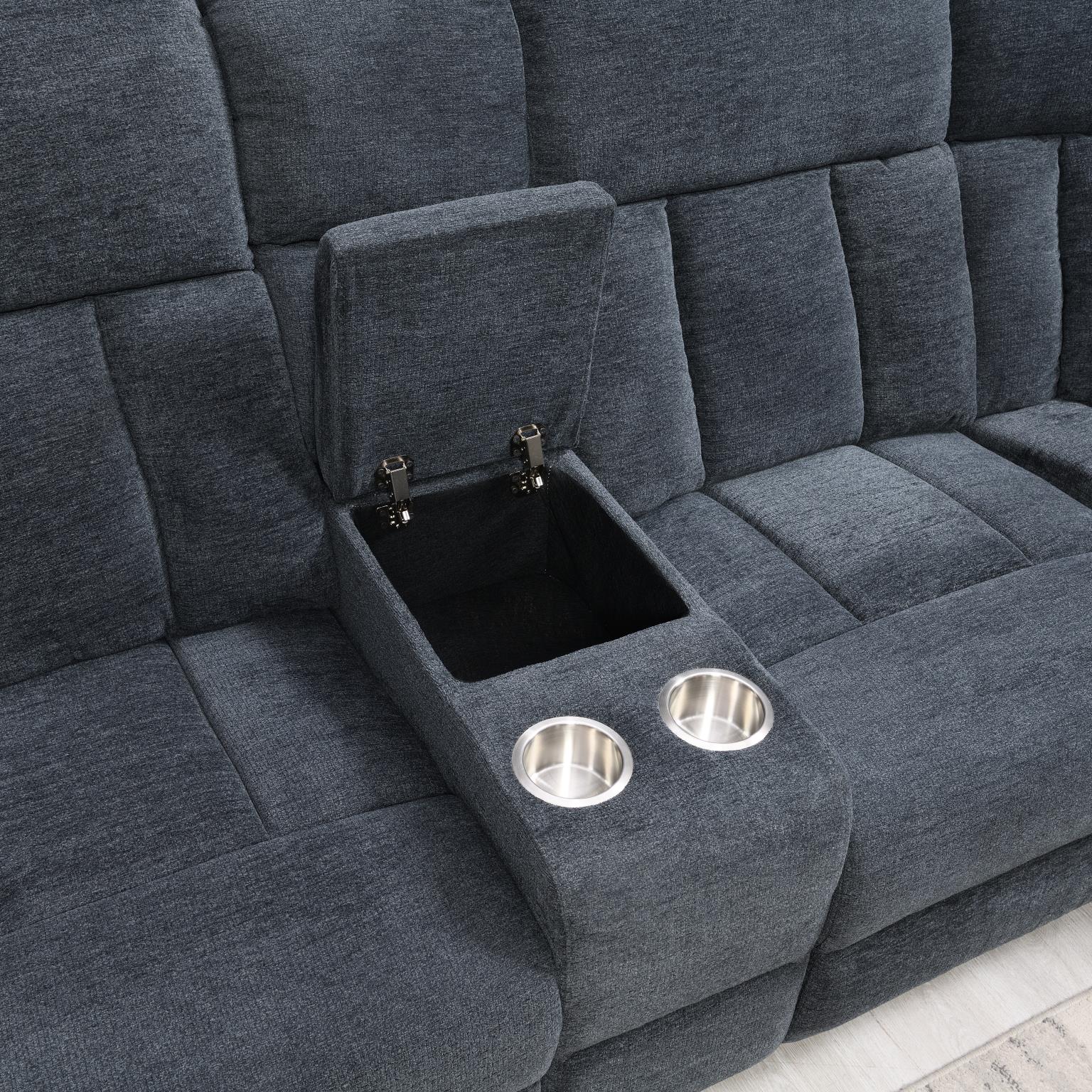 GRAY MOTION 3 PC SECTIONAL view 3